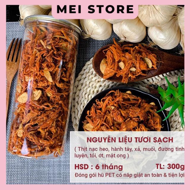 Hủ 300g Khô Heo Cháy Tỏi - Hàng Chất Lượng Bao Ngon