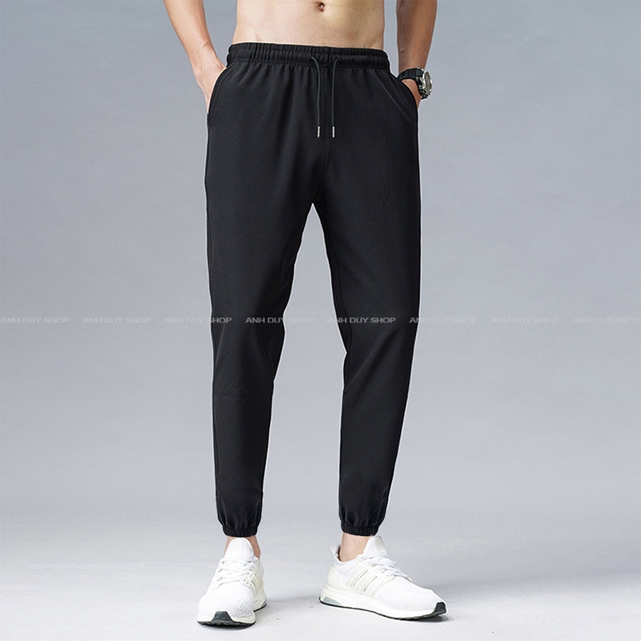 Quần Jogger Nam Nữ Trơn Basic Thun Poly Phong Cách Thể Dục Thể Thao Năng Động Cá Tính Unisex ANH DUY SHOP JGV20 | BigBuy360 - bigbuy360.vn