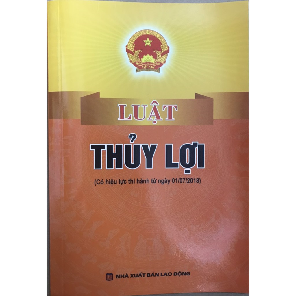 Sách - Luật thủy lợi (NXB Lao động)