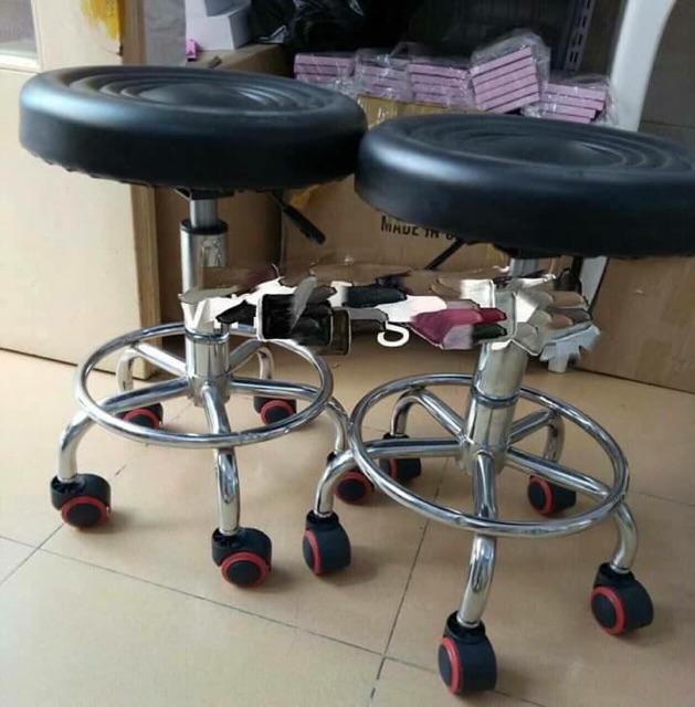 Ghế Đôn Xoay Cắt Tóc Nữ Cao Cấp Nâng Hạ Salon - Mỹ Phẩm Ola