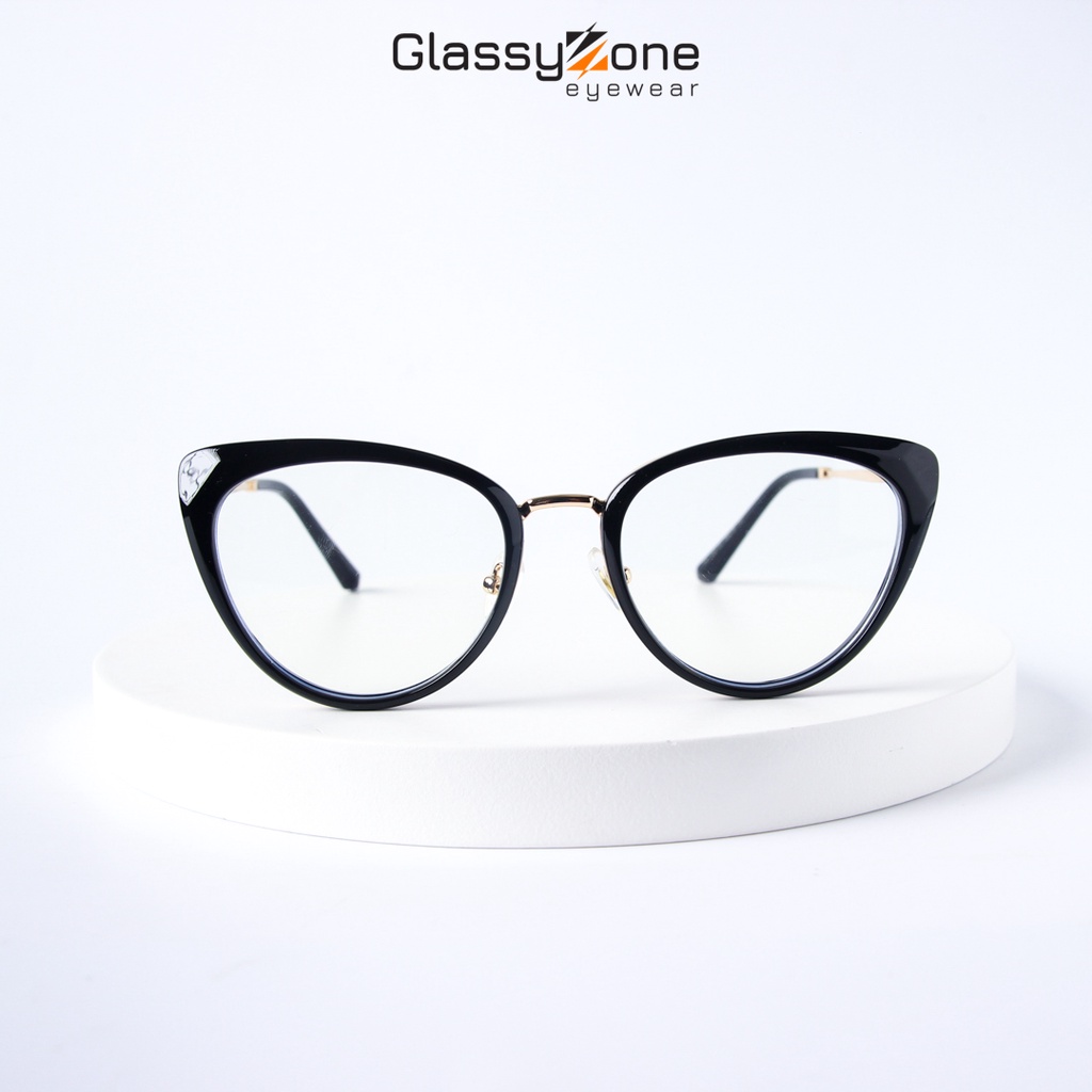 Gọng kính cận, Mắt kính giả cận nhựa dẻo Form mắt mèo Nữ thanh mảnh Kimball - GlassyZone