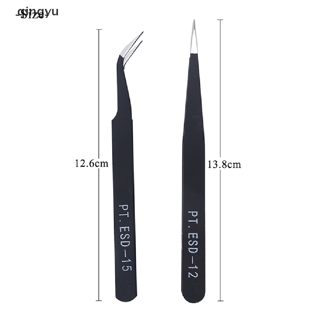 1 Nhíp Kẹp Chống Tĩnh Điện ESD-12 / 15 Bằng Thép Không Gỉ Dùng Trong Công Nghiệp