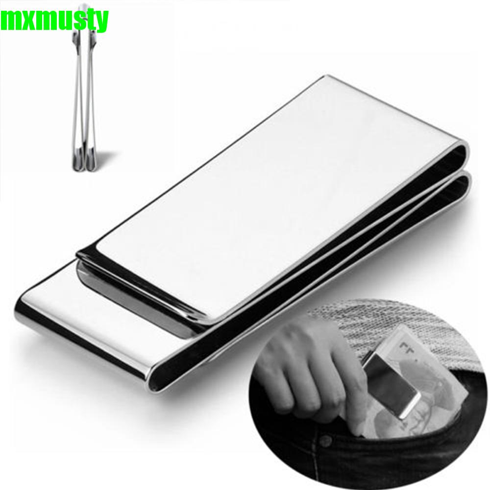 MXMUSTY Fashion Clips Money Clip Holder Money|Stainless Steel Wallet Pocket Bill Man's Credit Cards/Multicolor