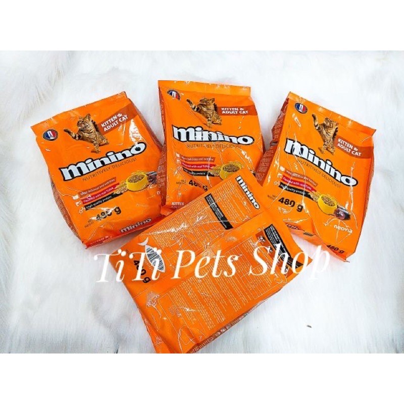 Thức Ăn Hạt Minino Cá Ngừ Cho Mèo - 480g