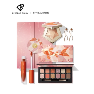 Bộ bảng phấn mắt + son môi Perfect Diary bền màu chống thấm nước (có bán lẻ)