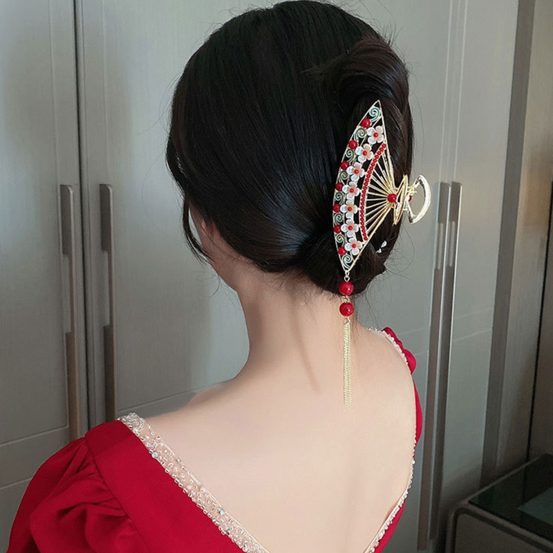 Kẹp Tóc Càng Cua Chống Trượt Phong Cách Trung Hoa