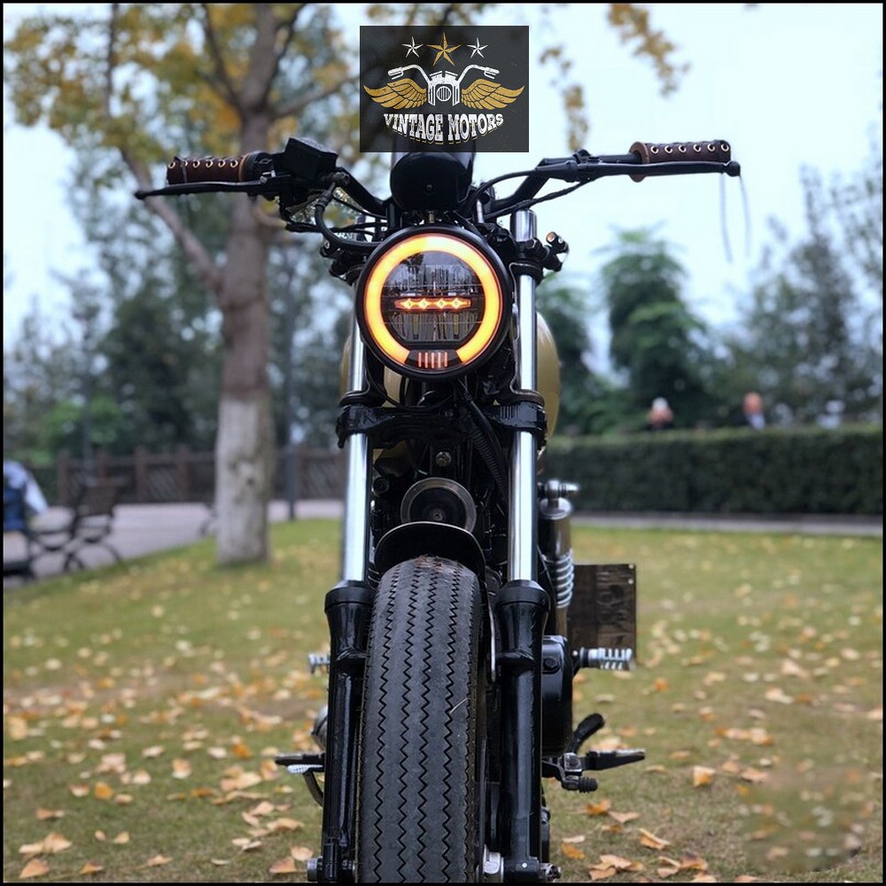 Đèn pha led ⭐𝑭𝑹𝑬𝑬𝑺𝑯𝑰𝑷⭐ Đèn pha led xe máy classic - Đèn pha kiểu dáng Su GN