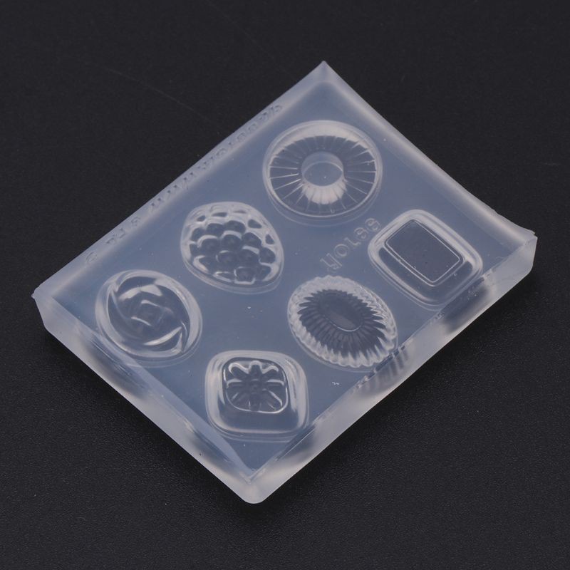 Khuôn Nhựa Làm Mặt Dây Chuyền / Bông Tai Hình Kẹo Mini Diy