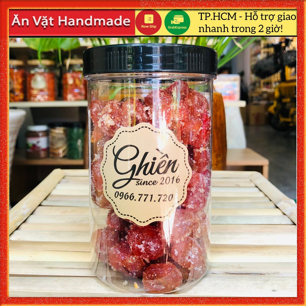 Mứt cà chua bi chanh muối hộp 500gram, Đồ ăn vặt Sài gòn