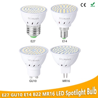 Bóng Đèn GU10 LED E27 E14 48/60/80leds 110V-240V MR16 5W 7W 9W