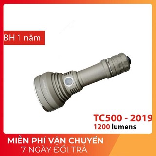 Đèn pin và đèn sạc amutorch tc500 sử dụng 1 pin 21700. bh 1 năm
