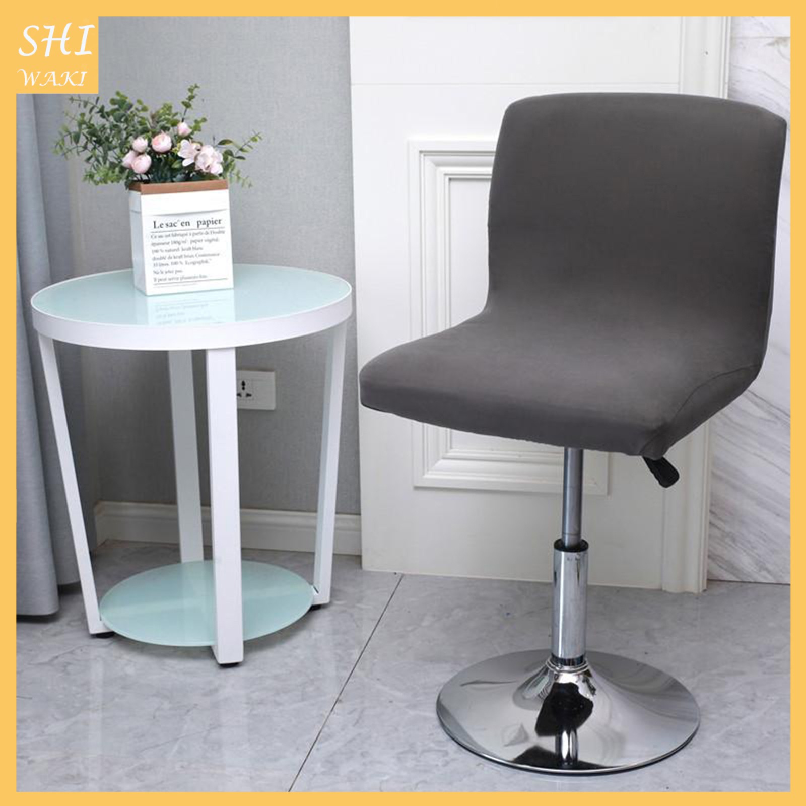 Vỏ bọc ghế mềm mại màu vàng thời trang