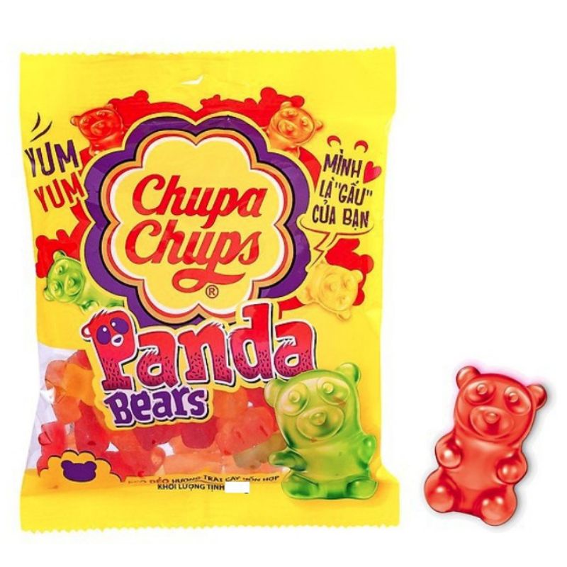 1 Gói 24gr Kẹo Dẻo Chupa Chups hương trái cây hỗ hợp, cầu vồng... 24 gr dai dai, ngon ngon cho bé