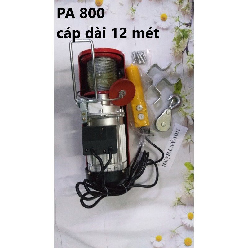 Máy tời điện PA 800 kg (100% dây đồng)