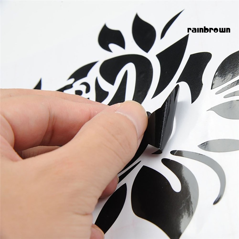 Miếng Dán Phản Quang Họa Tiết Hoa Hồng Trang Trí Xe Hơi