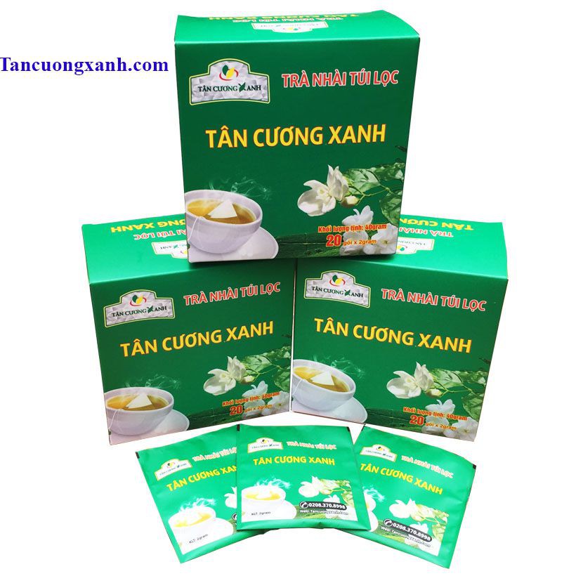 Trà túi lọc Tân Cương Xanh các loại trà đào, trà nhài, trà sen, trà xanh và trà đen (20 gói x 2gram)