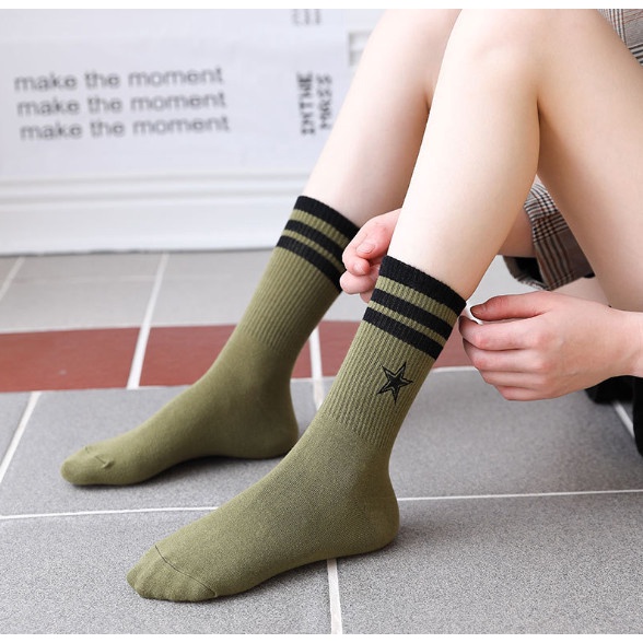 Vớ Tất cổ cao hình Ngôi Sao style Hàn Quốc siêu dễ thương dành cho nữ