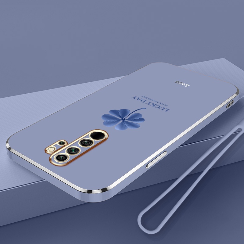 Ốp Điện Thoại Silicon Mạ Viền Đơn Giản Sang Trọng Cho Xiaomi Redmi Note 8 2021 Note 8 Pro