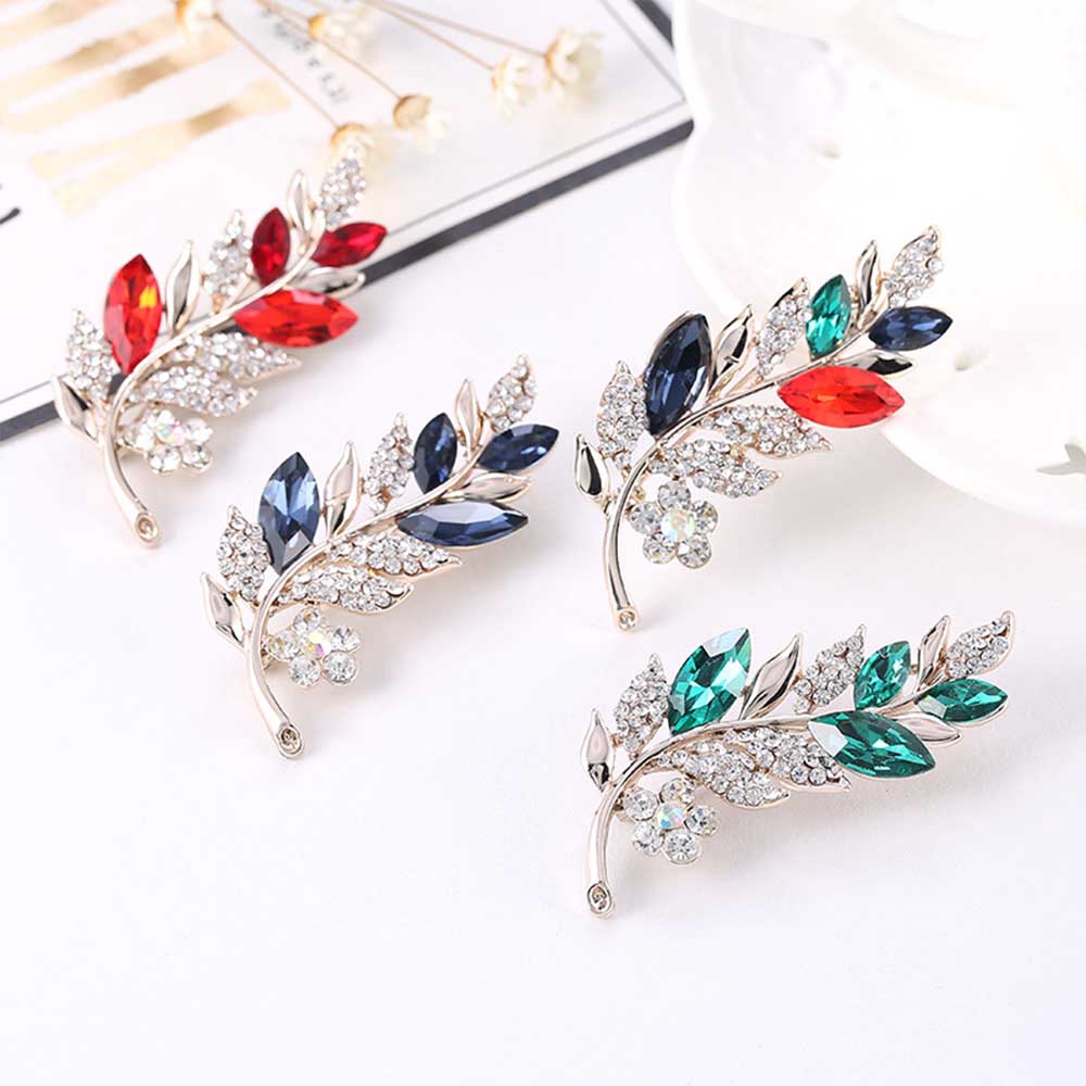 Trâm cài áo hình lá xinh xắn thời trang
