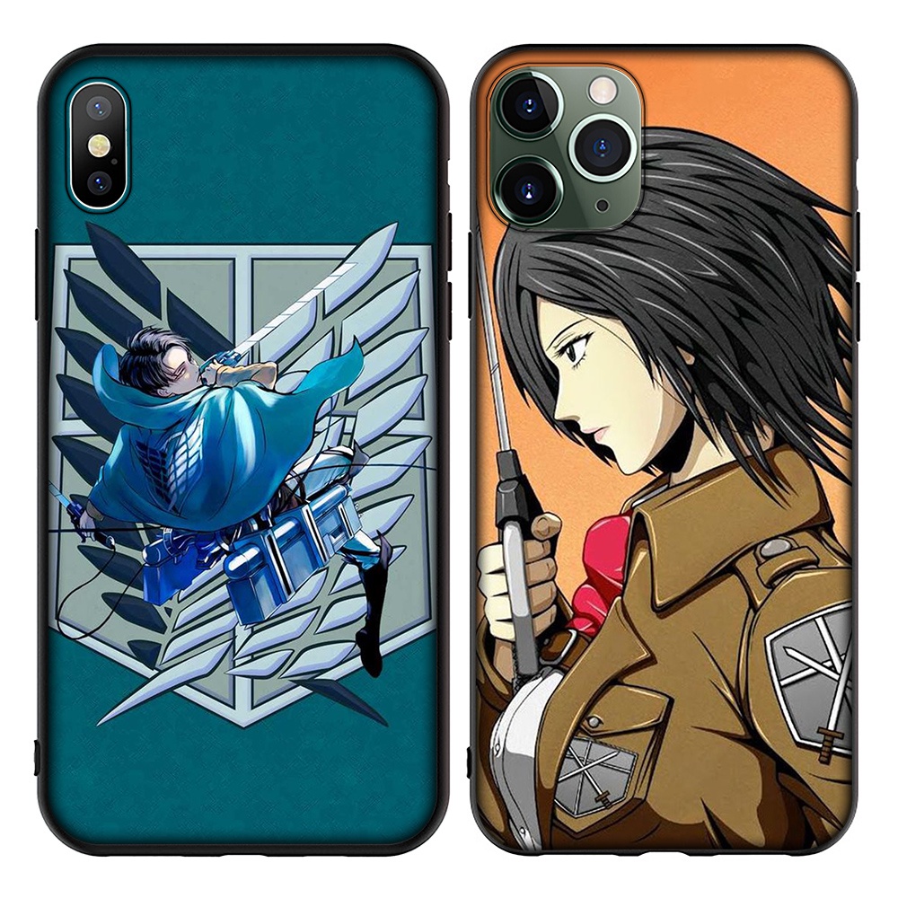 Ốp Điện Thoại Silicon TPU Mềm Hình Anime Attack On Titan Cho Realme 8 Pro 8 5G 8S Q3 Q3i 5G C2 C3 C20 2 A5 Yml2
