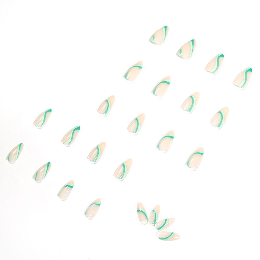 Hộp 1 / 24 Móng Tay Giả Che Phủ Toàn Diện Đính Kim Cương Giả Có Thể Tháo Rời|Bộ Móng Tay Giả Trang Trí Nghệ Thuật