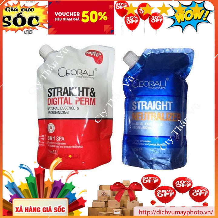 Kem Uỗn và Duỗi Tóc Toàn Năng CEORALI NANO Giàu Dưỡng Chất Siêu Nhỏ Thấm Sâu