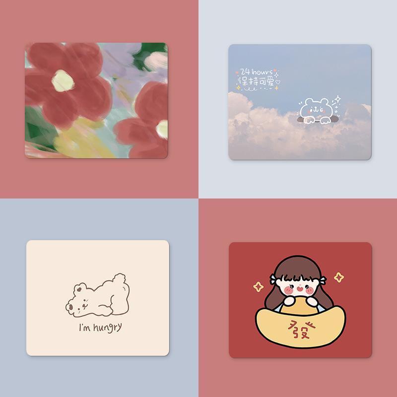 Đệm Lót Chuột Hình Vuông Nhỏ Họa Tiết Hoạt Hình Dễ Thương