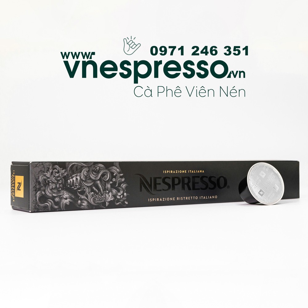 Viên nén cà phê Nespresso - Dòng "ĐẬM ĐÀ" INTENSO- Ispirazione Italiana - hộp 10 viên