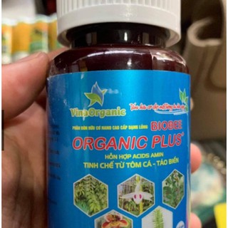Phân bón hữu cơ nano amino acids dạng lỏng biobee organic plus - hỗn hợp acids amin tinh chế từ tôm cá, tảo biển chai