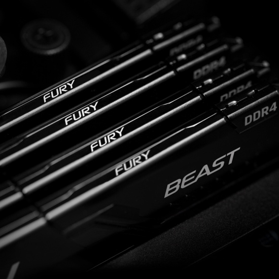 RAM PC Kingston Fury HyperX Beast Black 32GB 16GB 3600MHz DDR4 CL17/18 DIMM (Kit of 2) KF436C17BBK2/16 - Bảo Hành 3 Năm