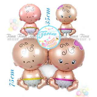Bóng tráng nhôm hình Em bé (2 mẫu,2 size)