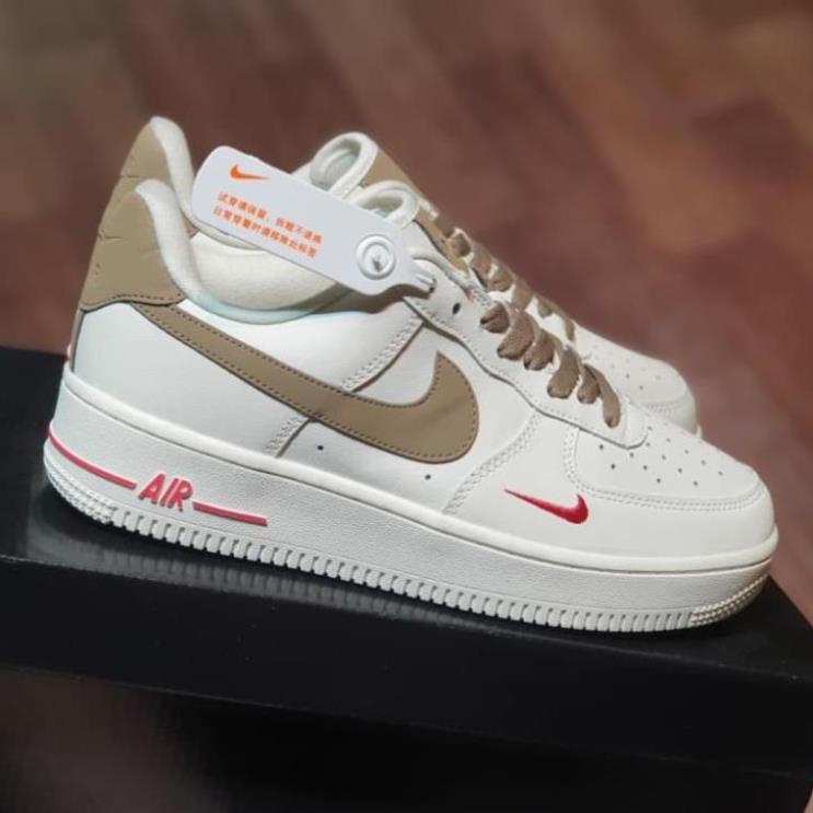 Giày thể thao Nike_AF1 vệt nâu, Giày sneaker Air Force 1 Low White Brown nam nữ cực chất dễ phối đồ 2022 | BigBuy360 - bigbuy360.vn