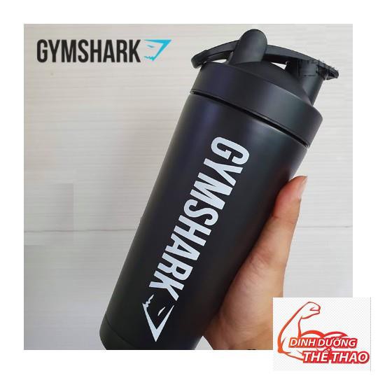 STAINLESS SHAKER GYMSHARK - Bình lắc Kim loại siêu bền Gym shark