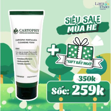 Sữa Rửa Mặt Caryophy Portulaca Cleansing Foam 3In1