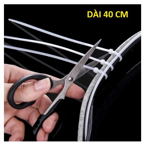 (1 bó) dây buộc răng nhựa tiện dụng trong gia đình dài 25cm, 30cm, 40cm, 50cm (tùy chọn)