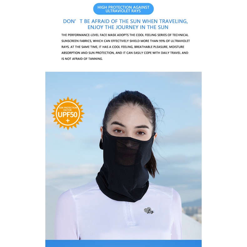 Khẩu Trang Chống Nắng Bảo Vệ Toàn Diện Cổ Phong Cách Hàn Quốc Dành Cho Nam Và Nữ Dùng Khi Chơi Golf/Thể Thao Ngoài Trời