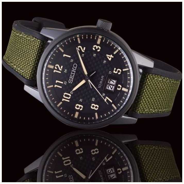 Đồng hồ Nam Seiko Regular SUR325P1 Dây dù/ Nato, mặt kính Hardlex Crystal chống nước chống trầy bảo hành 12 tháng .