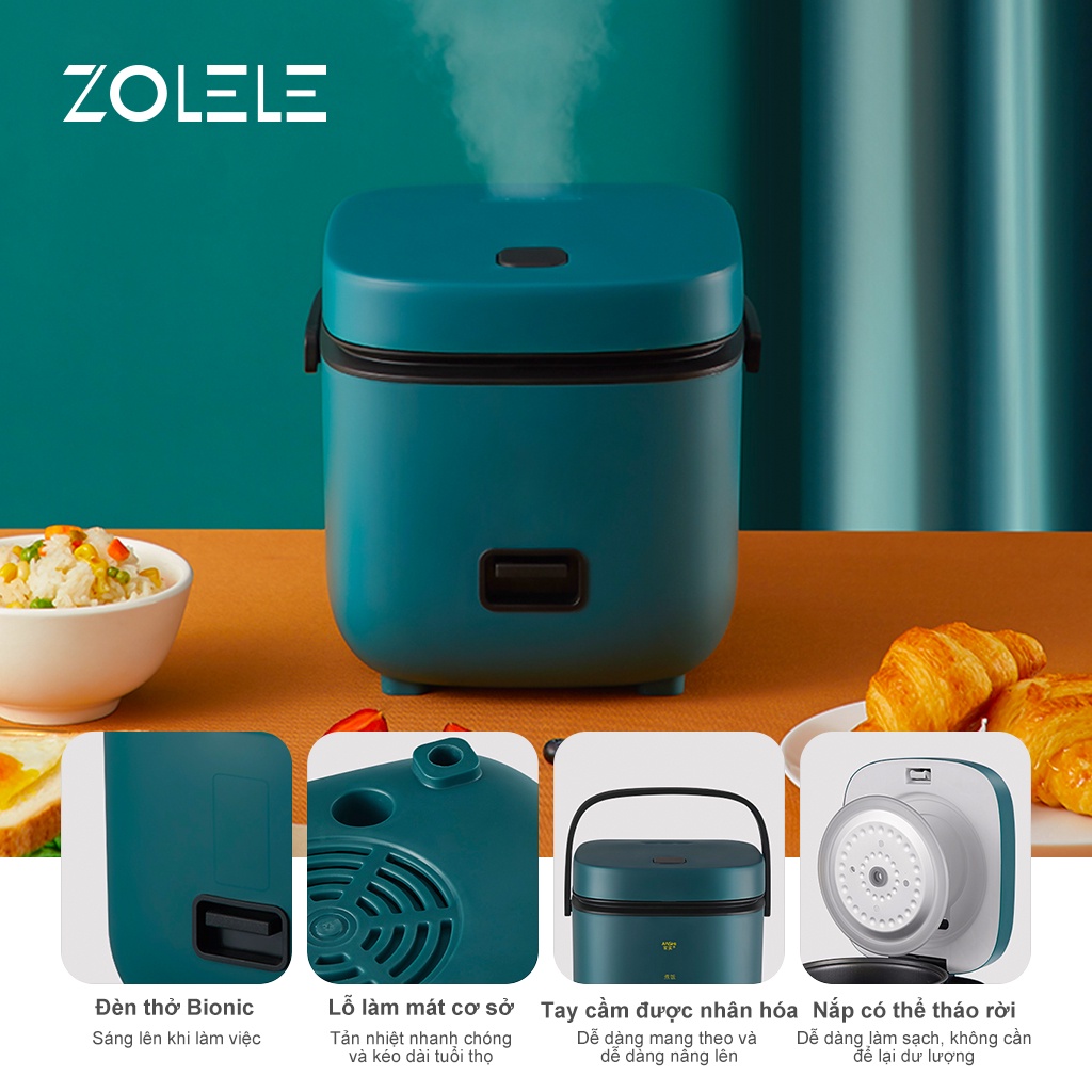 Nồi cơm điện mini ZOLELE ZB001 1.2L  - Chính hãng