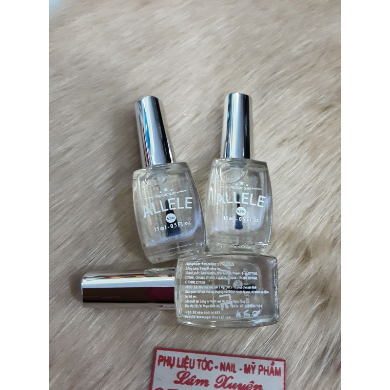 Sơn dưỡng móng tay sơn bóng  trắng bóng hồng ALELE 15ml 💥TẬN GỐC💥nuôi dưỡng móng tay chân sơn nhanh khô, không vàng móng
