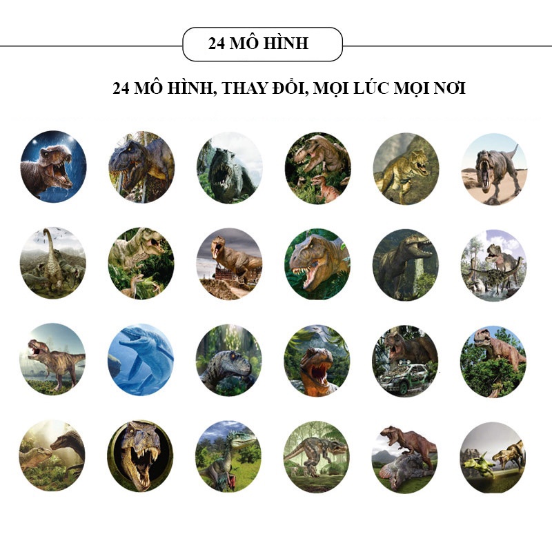 Đèn Pin Chiếu Hình Cho Bé, Đồ Chơi Trẻ Em Cho Bé Gái, Bé Trai Thoả Sức Khám Phá Khủng Long