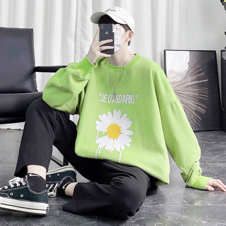 ÁO SWEATER NAM NỮ IN HOA CÚC