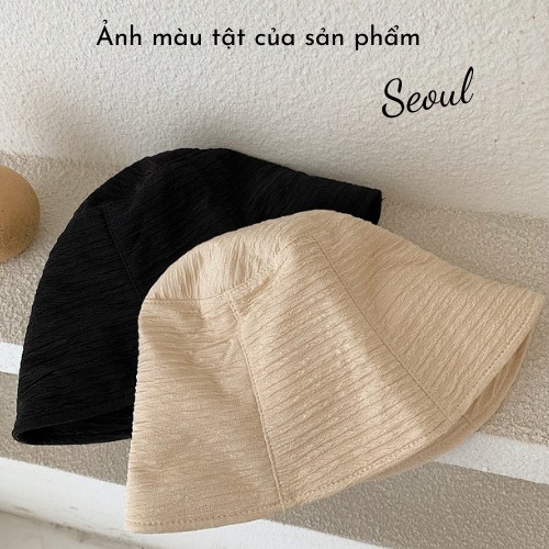 🌿 [ Giảm 5k đơn từ 0đ ] Nón bucket cao cấp 100% Cotton chống nắng, siêu nhẹ, mũ bucket vải xô thoáng mát Hotrend hè 2021