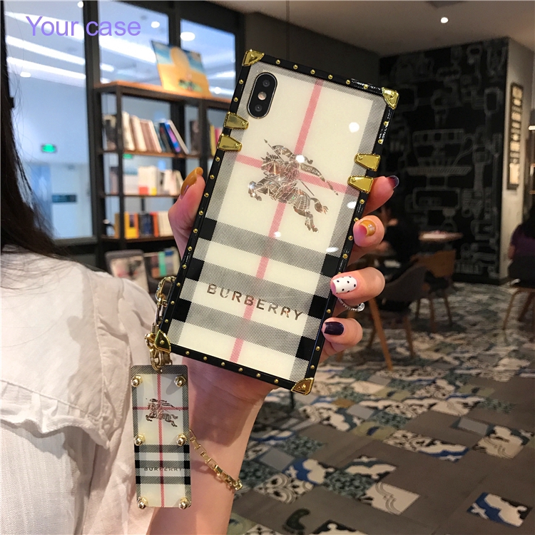 Ốp Điện Thoại Dáng Vuông Hình Nhãn Hiệu Sang Chảnh Cho Samsung a91 s10 lite a81 a71 a51 a70s iphone 6s plus