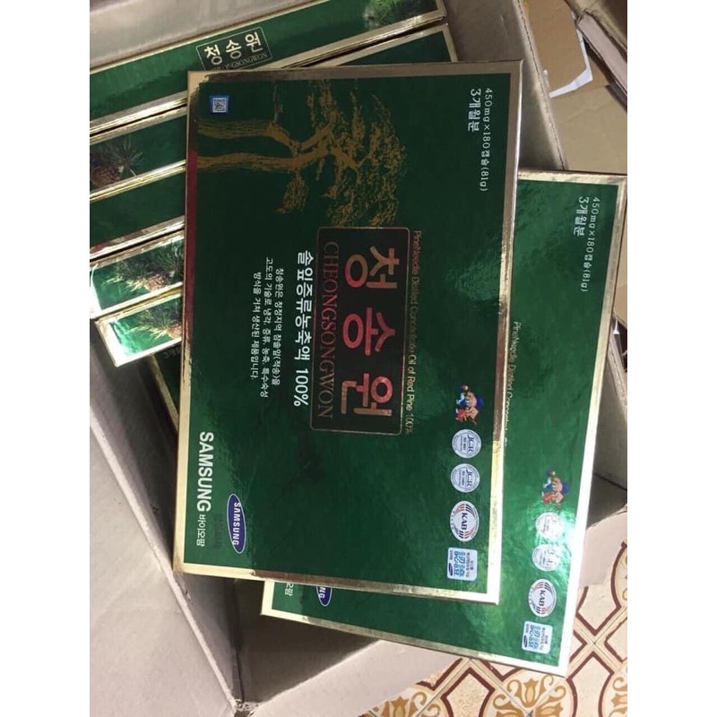 [DATE MỚI] Tinh Dầu Thông Đỏ CHEONGSONGWON Hàn Quốc, Hộp 180 Viên | BigBuy360 - bigbuy360.vn