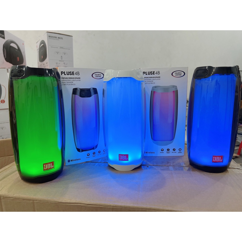 Loa Bluetooth JBL pulse 4B Đèn Led 360 Âm Thanh Chuẩn Có Bass-loa bluetooth nhạc nước