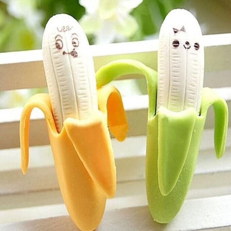 2 gôm tẩy hình quả chuối