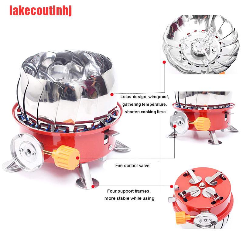 {lakecoutinhj}Windproof Mini Camping Gas Stove Cooker Picnic Cookout Bbq Outdoor NTZ