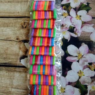 Vĩ 10 dây cột tóc đủ màu cho bé