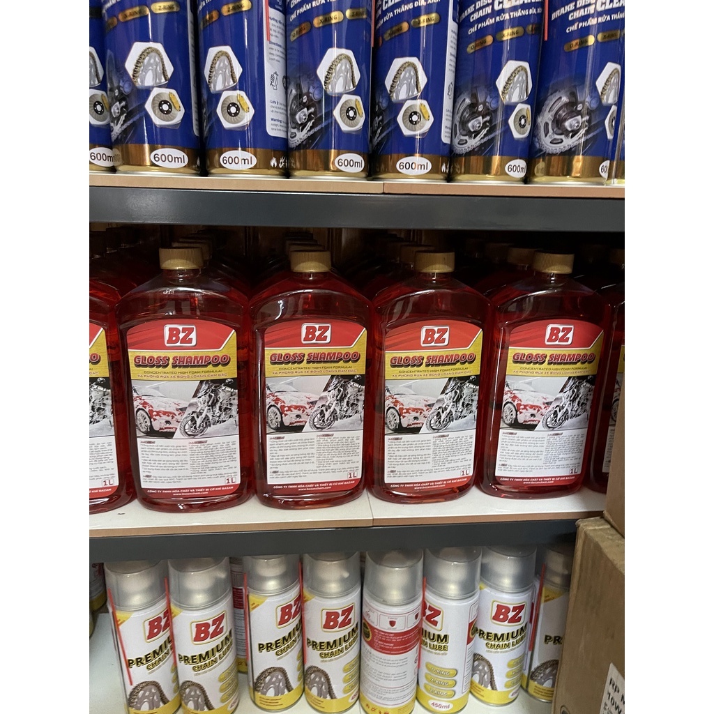 Xà bông rửa xe BZ Nước rửa xe BZ GLoss Shampoo chai 1L