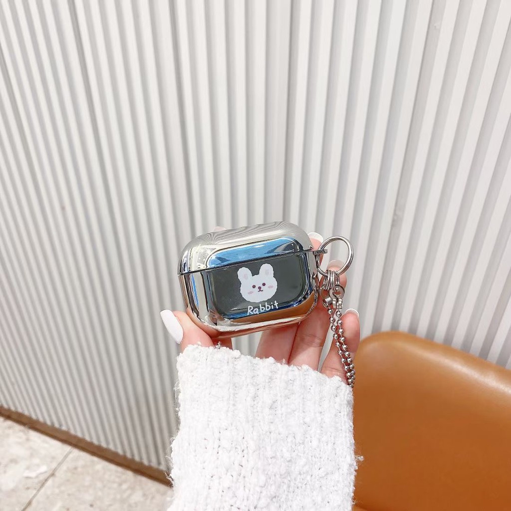 Vỏ đựng bảo vệ hộp sạc tai nghe hình chú thỏ ngộ nghĩnh thích hợp cho Airpods 1 / 2 Pro